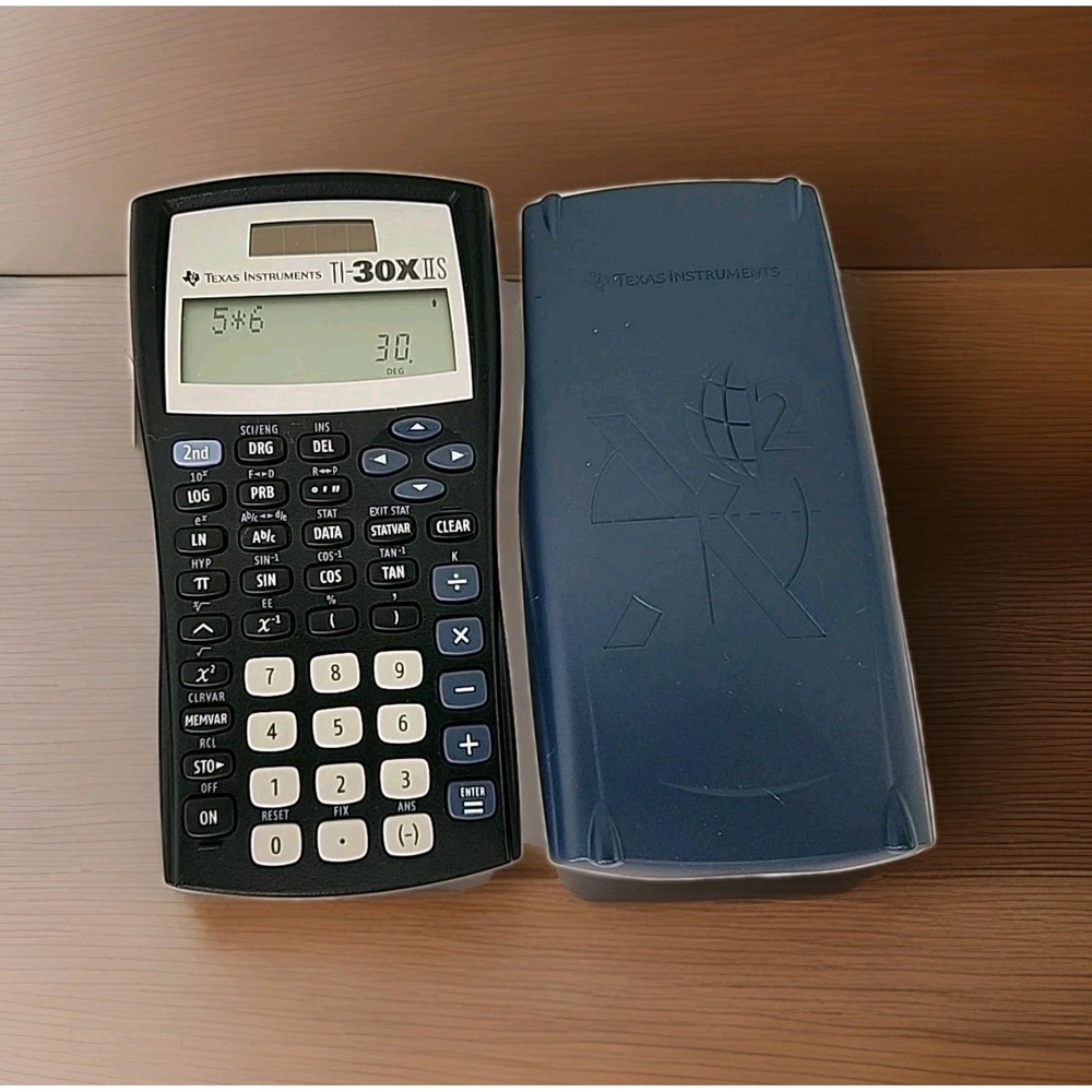 Texas Instruments TI-30X IIS 2-Line Scientific Calculator w/Cover Works!